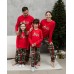 Мужской комплект со штанами - Новогодняя Love - Family look для семьи