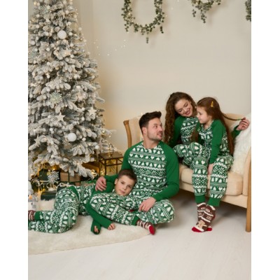Мужской комплект со штанами - Новогодний орнамент- Family look для семьи