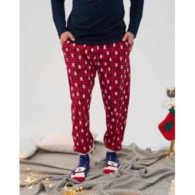 Чоловічий комплект зі штанами - Merry Christmas - Family look для сім'ї