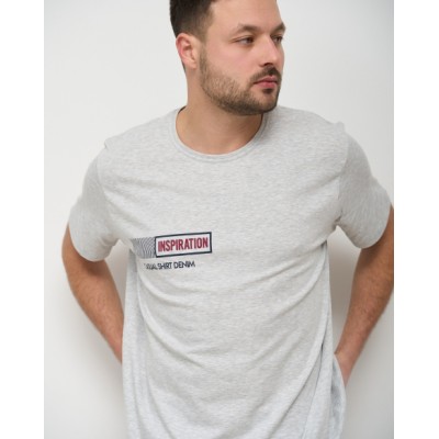 Чоловічий комплект - футболка та штани в клітку - Батал