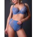 Трусы Acousma P6462H с кружевными вставками , микрофибра , высокая посадка джинс